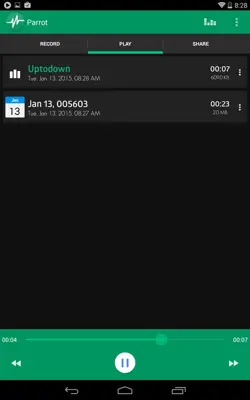 Parrot - Voice Recorder android App screenshot 4