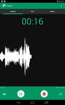 Parrot - Voice Recorder android App screenshot 5